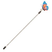 HKM-9853501 Retractable Spring Butterfly Cat Teasing Stick - Mixed Hair, 30-50cm Full Length