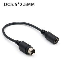HKM-985363 DC4 Pin Power Cord Conversion Cable for 5.5*2.5mm Laptop Adapters