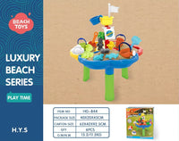 HKM-985427 Outdoor Sand and Water Sensory Play Table for Kids - Beach Playset for Toddlers