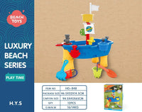 HKM-985427 Outdoor Sand and Water Sensory Play Table for Kids - Beach Playset for Toddlers
