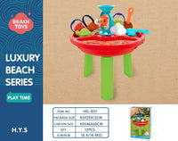 HKM-985427 Outdoor Sand and Water Sensory Play Table for Kids - Beach Playset for Toddlers