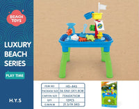 HKM-985427 Outdoor Sand and Water Sensory Play Table for Kids - Beach Playset for Toddlers