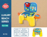 HKM-985427 Outdoor Sand and Water Sensory Play Table for Kids - Beach Playset for Toddlers