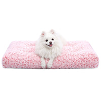 HKM-9854525 Embossed Velvet Dog Mat - Bite-Resistant, Scratch-Proof, Soft & Anti-Slip for All Seasons