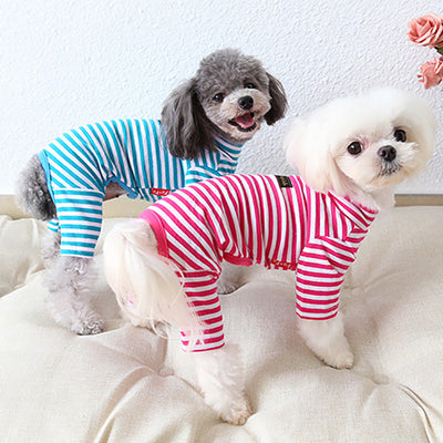HKM-9857085 Colorful Cotton Striped Leggings for Pets - Casual Wear in Multiple Sizes