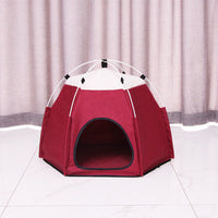 HKM-9857469 Cozy Pet Warm Tent for Cats - Soft Cloth Fabric, Multiple Colors, and Spacious Design