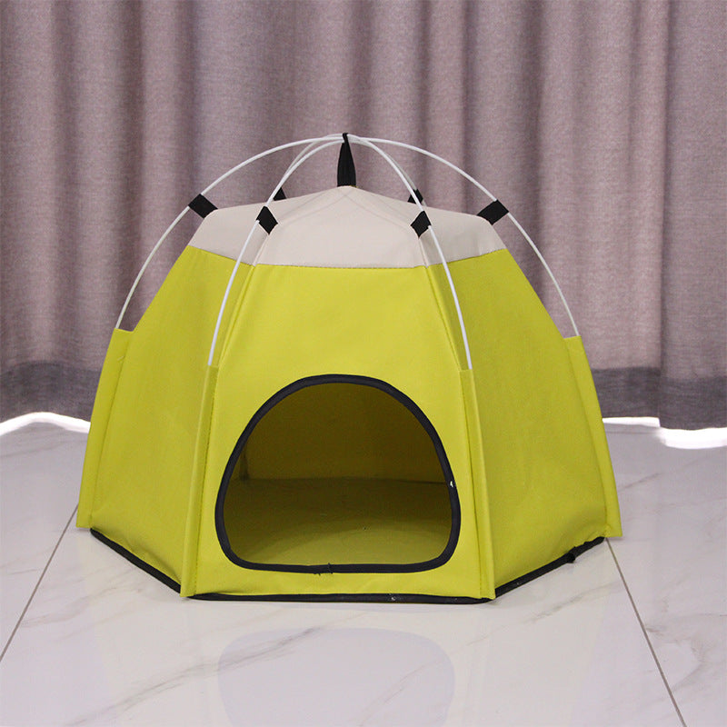 HKM-9857469 Cozy Pet Warm Tent for Cats - Soft Cloth Fabric, Multiple Colors, and Spacious Design
