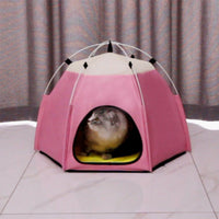 HKM-9857469 Cozy Pet Warm Tent for Cats - Soft Cloth Fabric, Multiple Colors, and Spacious Design