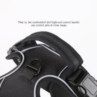 HKM-9857725 No-Pull Reflective Breathable Dog Harness Vest ¨C Adjustable Polyester Pet Strap in Multiple Sizes