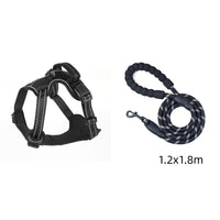 HKM-9857725 No-Pull Reflective Breathable Dog Harness Vest ¨C Adjustable Polyester Pet Strap in Multiple Sizes