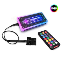 HKM-985811 RGB Power Supply Bay Light Board for Chassis and Graphics Card Highlighting, DC5V, 300mm x 86.8mm, Small 4PIN Interface