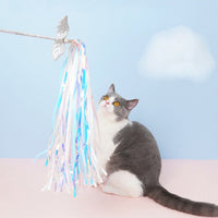 HKM-9859261 Cat Teasing Toy with Plastic Wand for Fun and Engaging Playtime