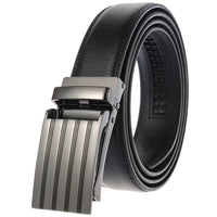HKM-986003 Men's Automatic Ratchet Belt in Cowhide Leather - Style LY33-1952-1