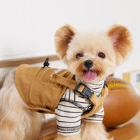 HKM-9860797 Pet Tooling Strap for Small and Medium-sized Dogs in Brown - Available in Multiple Sizes
