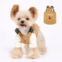 HKM-9860797 Pet Tooling Strap for Small and Medium-sized Dogs in Brown - Available in Multiple Sizes