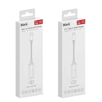 HKM-986195 USB-C to 3.5mm Audio Adapter for iPhone 15 and Android Phones - Dual Functionality Headphone Jack Converter