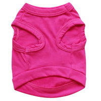HKM-9862589 Cotton Jersey Dog Vest in Rose Red for All Sizes