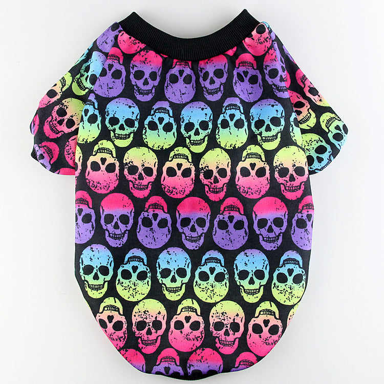 HKM-9864765 Casual Teddy Clothes for Bichon, Pomeranian, and Schnauzer - Short Sleeve and Vest Options