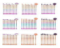 HKM-986515 Brilliant Mermaid Makeup Brush Set for Effortless Application and Blending