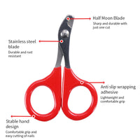 HKM-9865661 Professional Pet Nail Clippers for Small Dogs and Cats - Stainless Steel Blades with Comfortable Grip