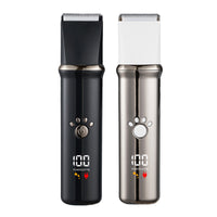 HKM-9866045 4-in-1 Electric Pet Shaver Set with Digital Display for Dogs and Cats, Includes Replacement Head and Charging Cable