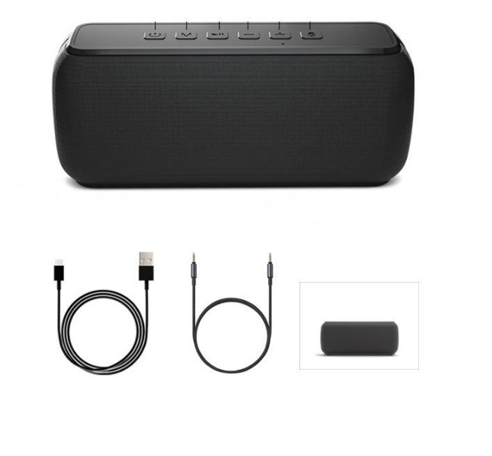 HKM-986771 60W Fabric Bluetooth Speaker with DSP, Type-C Charging, IPX5 Waterproof, and 6600mAh Battery