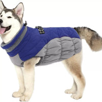 HKM-9868605 Waterproof and Windproof Pet Coat for Small and Medium Dogs in Red, Black, Camel, Peacock Blue – Polyester Material