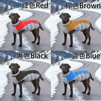 HKM-9868605 Waterproof and Windproof Pet Coat for Small and Medium Dogs in Red, Black, Camel, Peacock Blue – Polyester Material