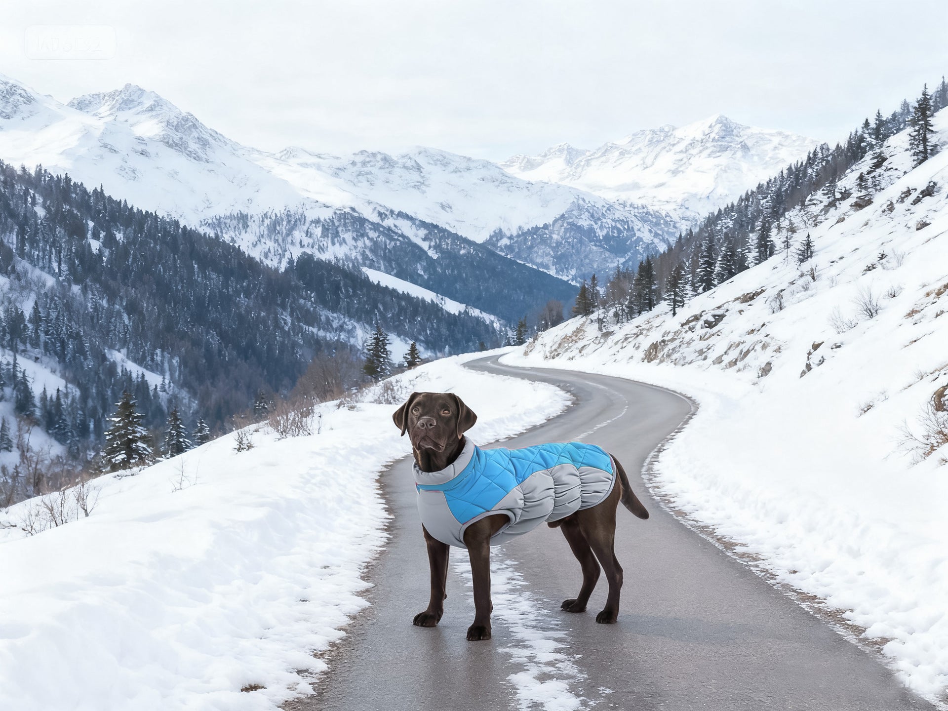 HKM-9868605 Waterproof and Windproof Pet Coat for Small and Medium Dogs in Red, Black, Camel, Peacock Blue – Polyester Material