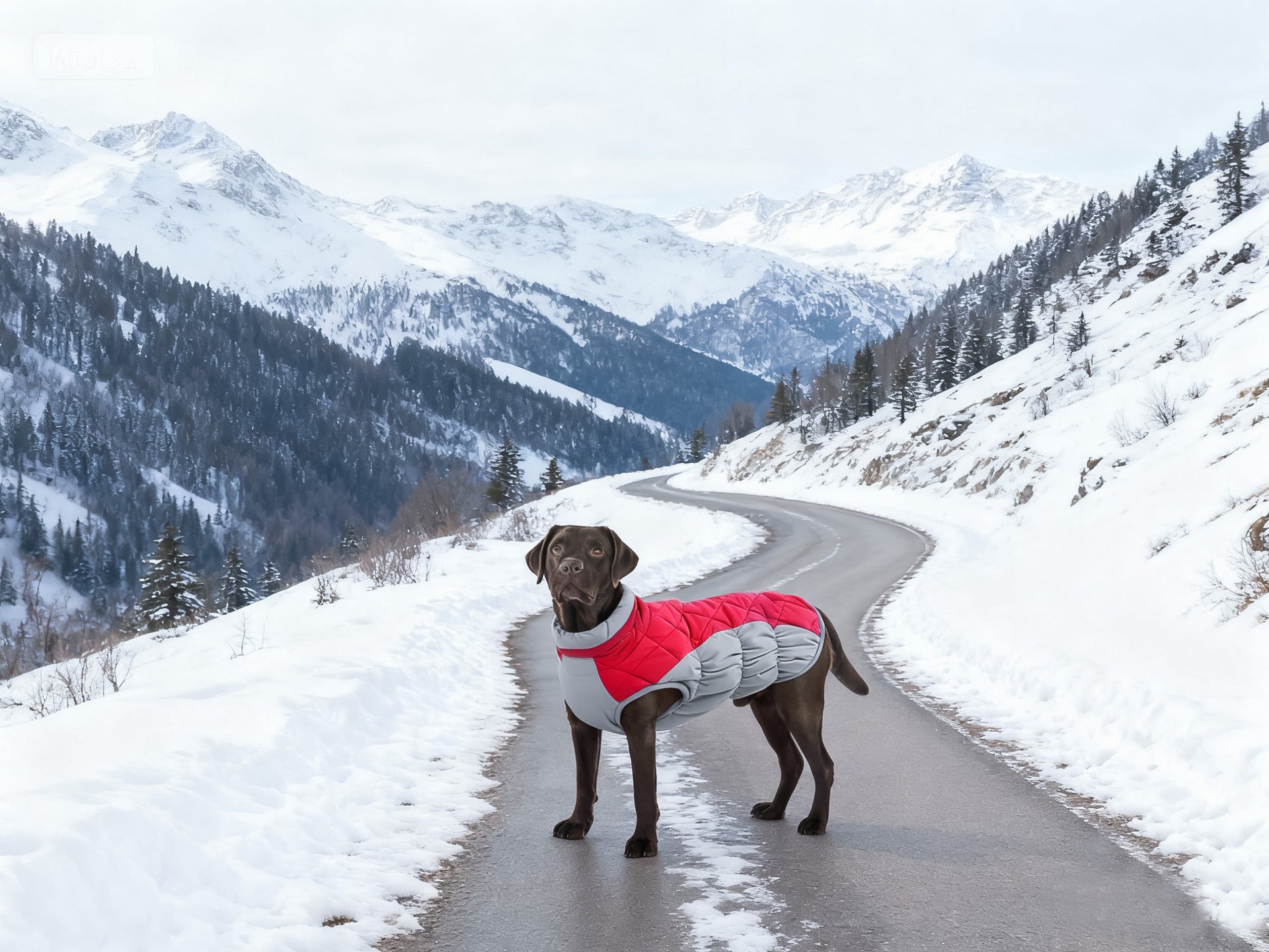 HKM-9868605 Waterproof and Windproof Pet Coat for Small and Medium Dogs in Red, Black, Camel, Peacock Blue – Polyester Material