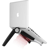 HKM-986963 Aluminum Cooling Stand for iPad, Tablets, and Laptops - Adjustable Triangle Design