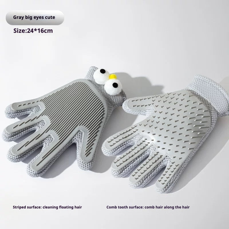 HKM-9869757 Cat Grooming Gloves and Brushes for Hair Removal and Massage