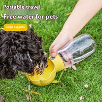 HKM-9870013 Portable Pet Water Cup - 320ML and 180ML Options in Yellow, Gray, Green, and White