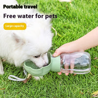 HKM-9870013 Portable Pet Water Cup - 320ML and 180ML Options in Yellow, Gray, Green, and White