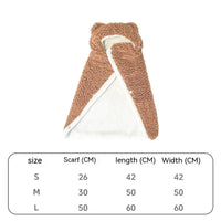 HKM-9870525 Cozy Bear Cloak Blanket for Dogs and Cats in Multiple Colors