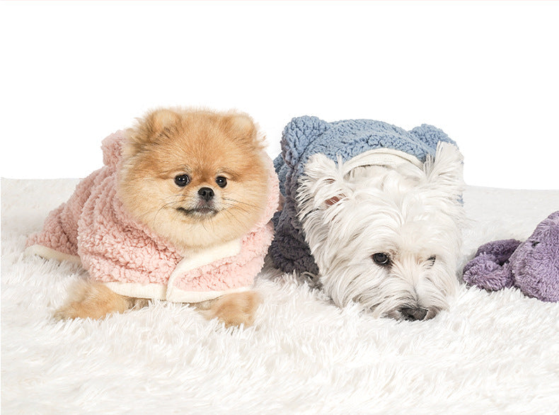 HKM-9870525 Cozy Bear Cloak Blanket for Dogs and Cats in Multiple Colors