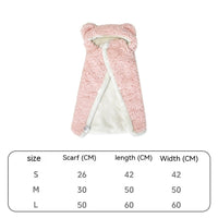 HKM-9870525 Cozy Bear Cloak Blanket for Dogs and Cats in Multiple Colors