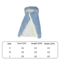 HKM-9870525 Cozy Bear Cloak Blanket for Dogs and Cats in Multiple Colors