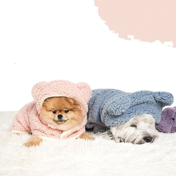 HKM-9870525 Cozy Bear Cloak Blanket for Dogs and Cats in Multiple Colors