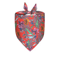 HKM-9871549 Pet Summer Triangle Scarf for Cats and Dogs - Lightweight Polyester in Vibrant Colors