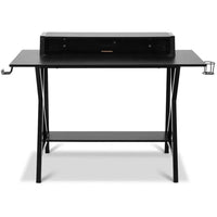 HKM-987155 Modern Multifunction Wooden and Metal Corner PC Gaming Desk for Home Office