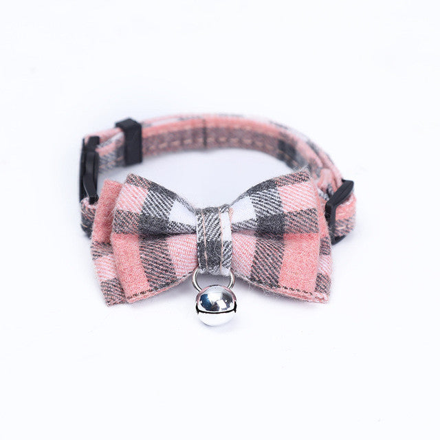 HKM-9871933 Patch Buckle Cotton Collar for Cats and Dogs - Available in Multiple Colors