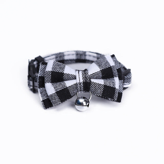 HKM-9871933 Patch Buckle Cotton Collar for Cats and Dogs - Available in Multiple Colors