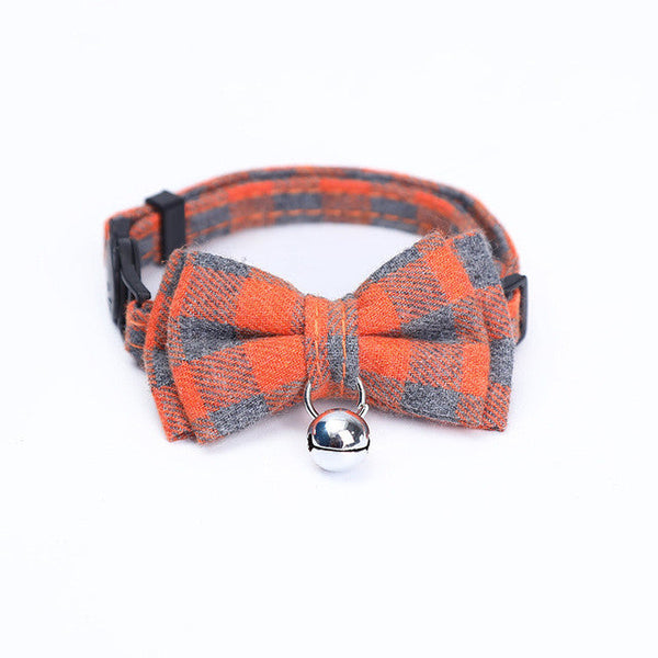 HKM-9871933 Patch Buckle Cotton Collar for Cats and Dogs - Available in Multiple Colors