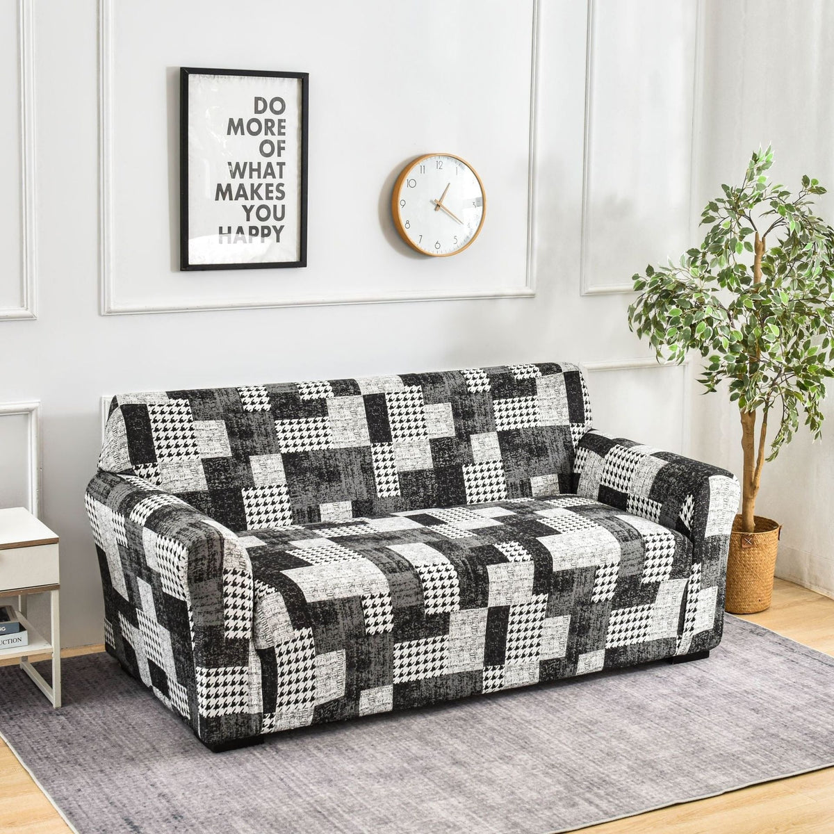 HKM-987347 Geometric Patterned Elastic Sofa Covers in Various Colors and Sizes