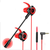 HKM-987347 In-ear Gaming Headset with Microphone and 3.5mm Cable – Comfortable Earplug Style with High Sensitivity and Clear Sound