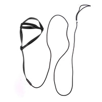 HKM-9873725 Nylon Hand Holding Rope for Parrots - Adjustable Lengths in Black, Green, Sapphire Blue, and Red