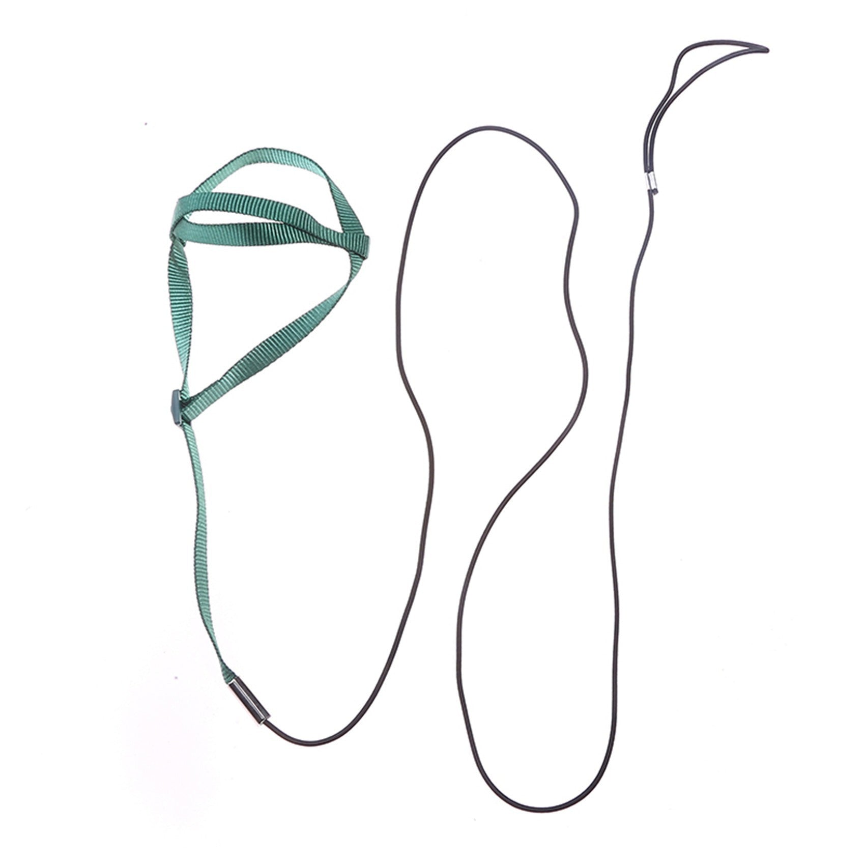HKM-9873725 Nylon Hand Holding Rope for Parrots - Adjustable Lengths in Black, Green, Sapphire Blue, and Red