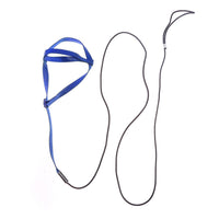 HKM-9873725 Nylon Hand Holding Rope for Parrots - Adjustable Lengths in Black, Green, Sapphire Blue, and Red