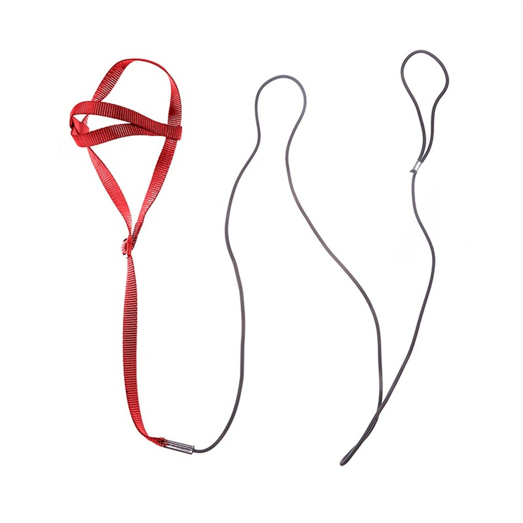 HKM-9873725 Nylon Hand Holding Rope for Parrots - Adjustable Lengths in Black, Green, Sapphire Blue, and Red